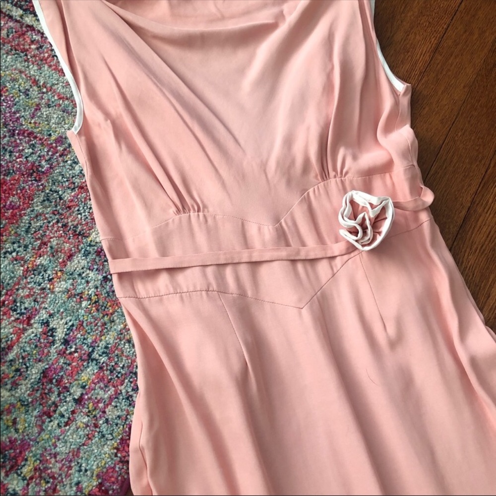 Stop staring pink and white ruffle pinup dress - Picture 4 of 7